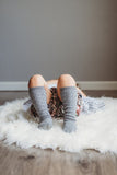 Gray Knee High Socks