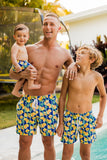 Beau Hudson Kid's Swim Shorts- Lemon Spritz- FINAL SALE