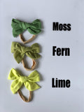 Linen Bow on Nylon