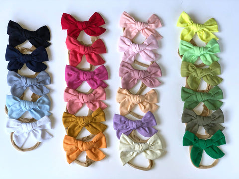 Linen Bow on Nylon