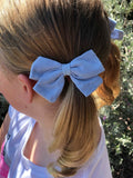 Small Linen Bow Piggy Sets on Clip- ALL colors