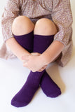 Plum Knee High Socks