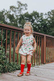 True Red Lace Top Knee Highs