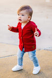 Beau Hudson Signature Cardigan- Chilli Red