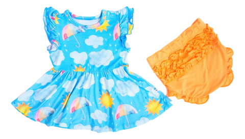 Sunny Infant Peplum Set- Final Sale