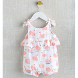 Muslin Swan Bubble Romper